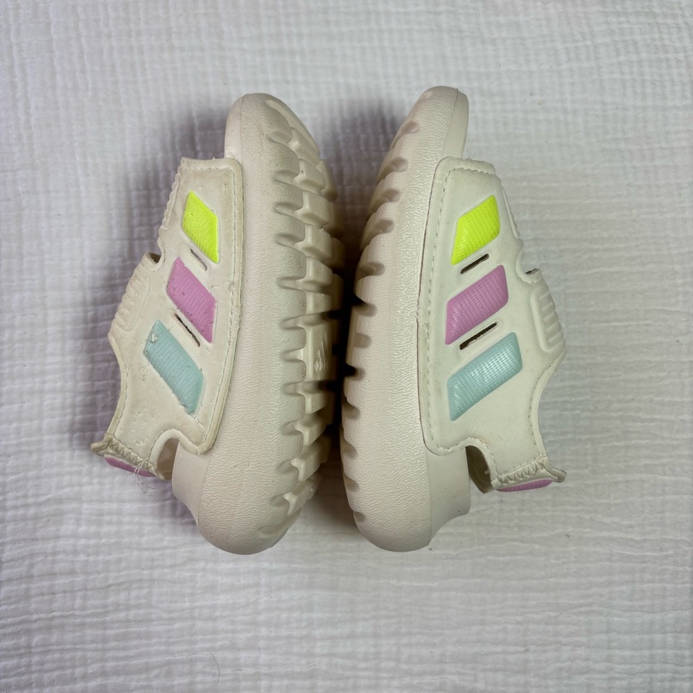 Adidas Kids Sandals - Cream with Pastel Accents - Picture 4 of 6